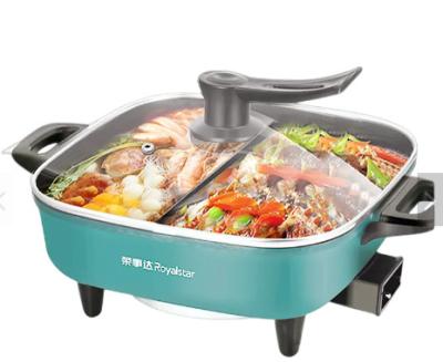 Cuiseur d'induction chaud électrique multifonctionnel de bateau à vapeur de pot avec le pot 1360W 5L de Shabu