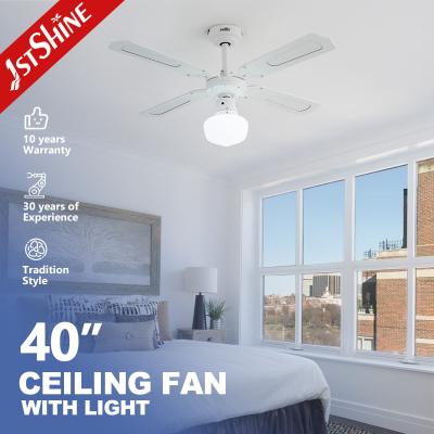 OEM Remote Control Ceiling Fan with 1stshine Classic White Finish and 4 MDF Blades