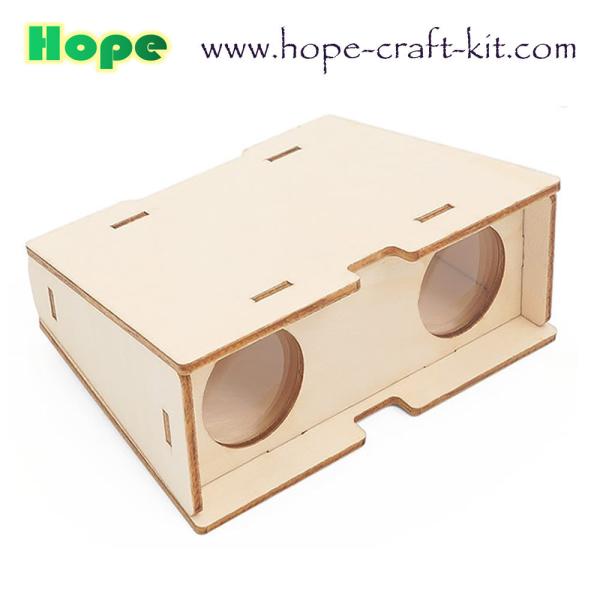 Kids Scientific DIY  Toys Wooden Color Smart Graffiti Doodling Robots Easy Assembly for STEM physics Education OEM ODM