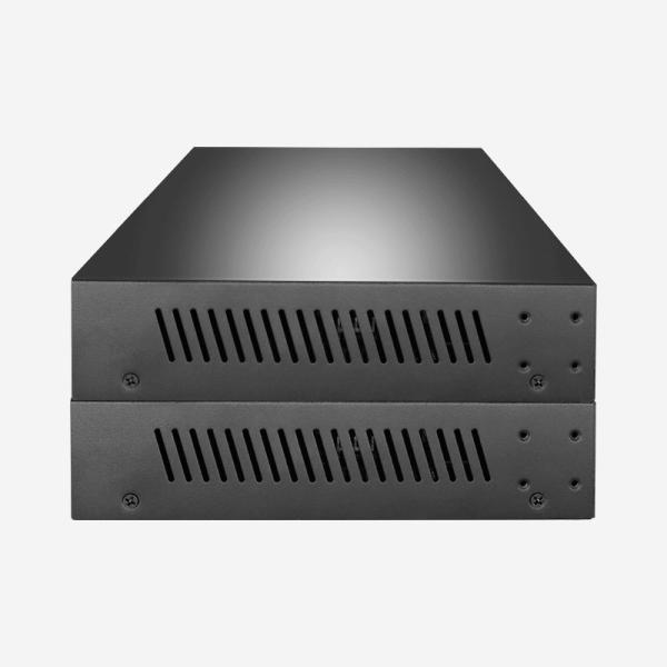 24 10/100 de Mbps portuários prendeu o interruptor de rede uma dimensão de 266 x 183 x 39 milímetros