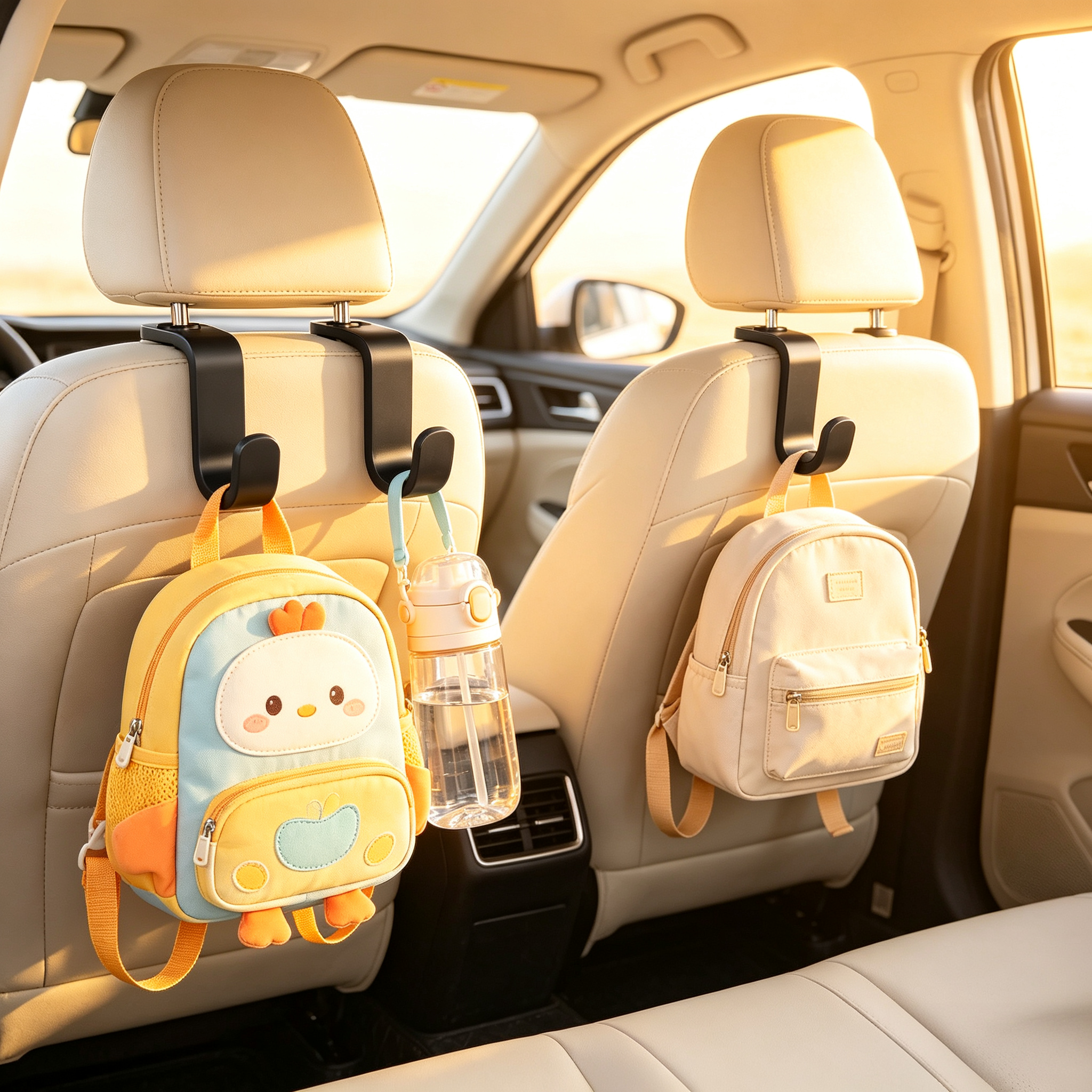 Custom Color 3D Printed Automotive Parts Hanging Sturdy Load Bearing Car Headrest Storage