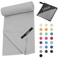 Logo personnalisé serviette de sport en microfibre serviette de yoga portable serviette de fitness serviette de plage absorbant la sueur