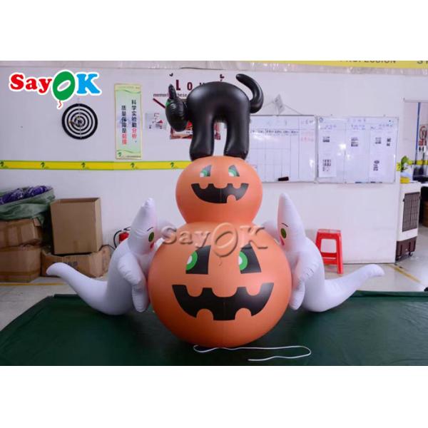 Тыквы Airblown оформления хеллоуина украшений праздника OEM кот раздувной черный с белым призраком
