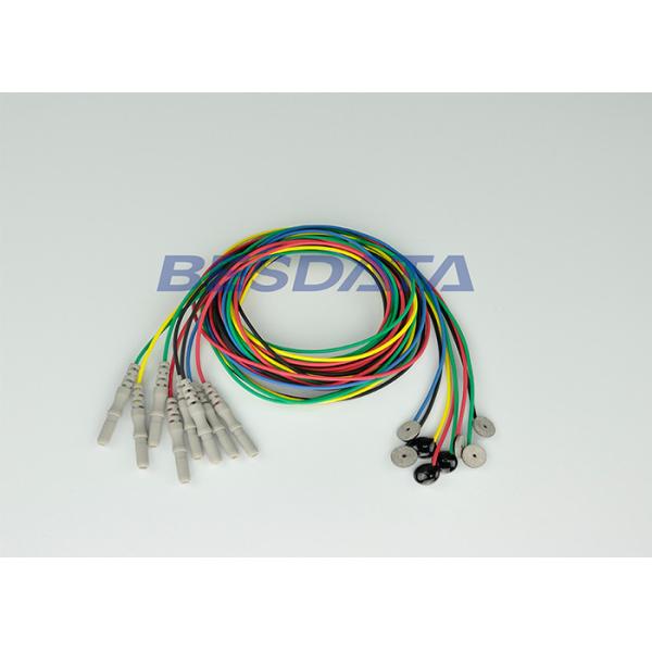 Effective Pre Wired Electrodes Sintered Silver Silver Chloride Electrodes For EEG Caps