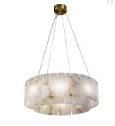 Света современного потолка люстры алебастра G9 декоративного вися для офиса 1935lm