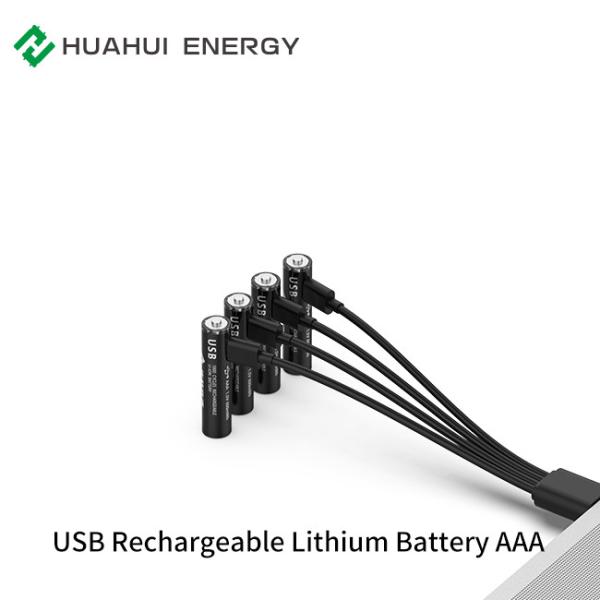 1.5V USB Cylindrical Rechargeable Battery with Work Temperature -20C to 60C