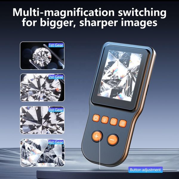 High-Power Handheld Pocket LED Digital Square Screen Magnifier