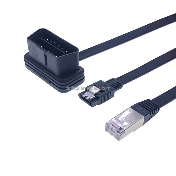 ABS/PVC OBD2 Rj45 Diagnostic Cable For MAN Europe Car Fitment Speed Data Transfer