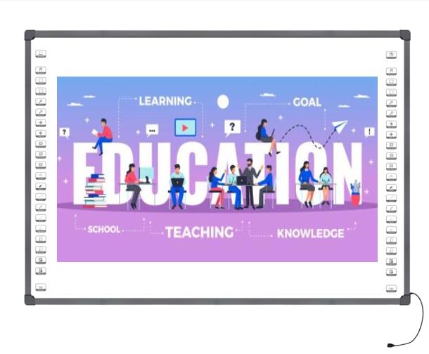 Доска Whiteboard 92 дюймов оптически взаимодействующая воспитательная умная с whiteboard класса 4 камер