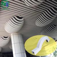 Plafond en métal suspendu linéaire écologique de 0,9 mm Plafond en aluminium blanc