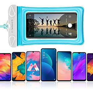 Waterproof ZIPPER PAC Phone Tote - Outdoor Phone Pouch Dry Bag – Fits Most IPhone And Samsung Galaxy Models, Neon Green