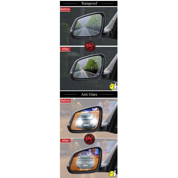 Anti Shock Screen Protector Rearview Mirror Film Protect Your Vision On Bad Weather