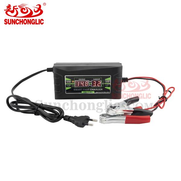 12v 10a smart lead acid car battery charger input 150v - 250v