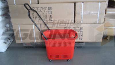 Single Handle Supermarket Shopping Baskets With Customized Logo