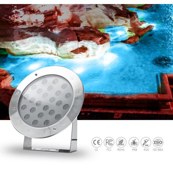 6500K Dimmable привело цвет 36W света IP68 SS316L бассейна материальный белый