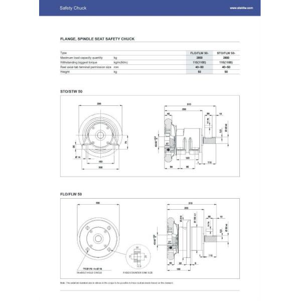 STO/STW 50 High Precision Safety Stirrup Flange Pedestal with Pneumatic Functionality