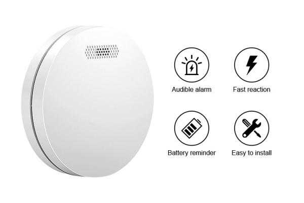 CE Approval Standalone Smoke Detector Alarm 10 Years Battery Operated Fire Smoke Alarm
