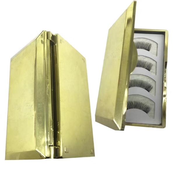 Handmade Long Thick 3D  Magnetic Fake Lashes Full Eye  Glue - Free Design