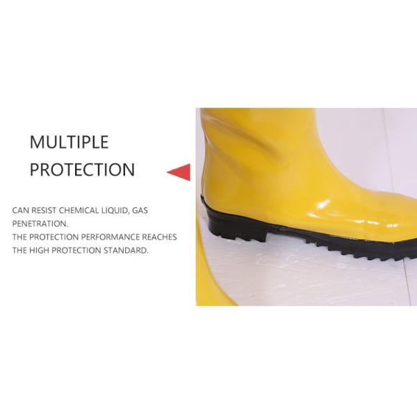 Соединиенный противопожарный костюм химической безопасности PVC XL кисловочный