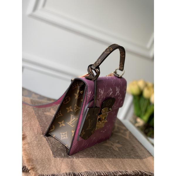 M90568 Spring Street Monogram Vernis patent leather and Monogram coated carvas and Epi leather handbag