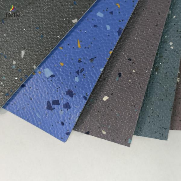 Anti Slip Safety Flooring Felt Back Emery PVC Safety Vinyl Flooring For Metro