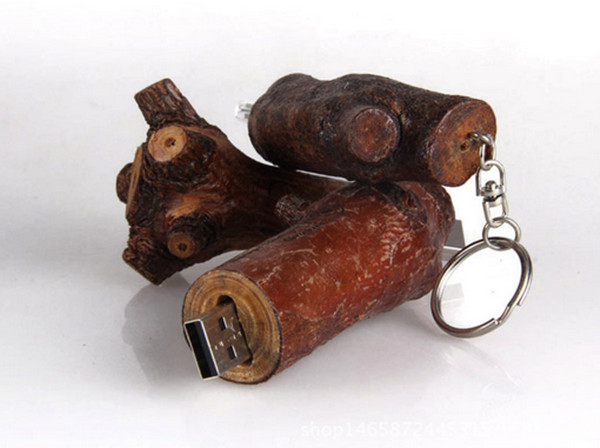 Commande en bois 4GB promotionnel 8GB 16GB 32GB d'instantané d'USB de branche d'arbre de Novetly 2,0