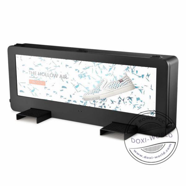 Full Color 3G 4G LCD Taxi Top Digital Signage High Brightness 2000cd/㎡ 50/60Hz