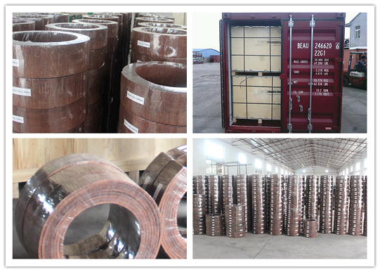 El chigre material de la guarnición de freno del ancla freno el rollo de la guarnición para el torno de la máquina de la tracción