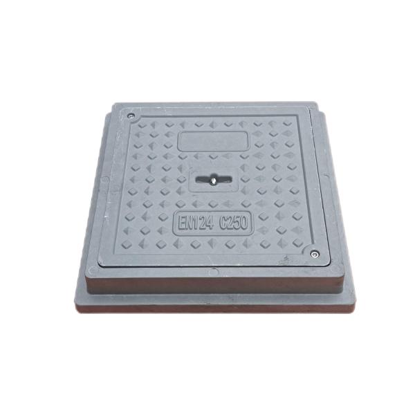 High Traffic Load Polymer Square Manhole Cover and Frame Wholesale