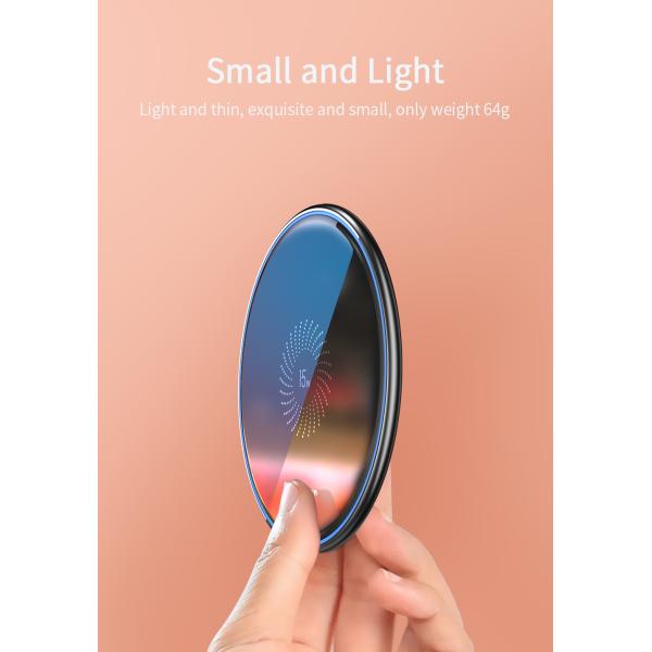 Mirror Desktop Type C Wireless Charger 5W 7.5W 10W 15W Cargadores Para Celulares