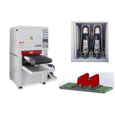 Dross Removal Metal Wide Belt Sander Stainless Steel With 2 Head