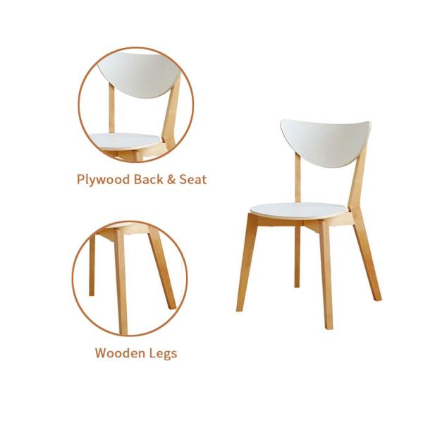 Madera maciza antigua tallada con espalda alta sillas de comedor de abedul doblada para la colección de asientos de cafetería