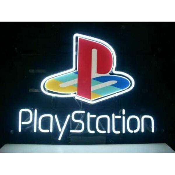 Ручной работы игровая комната PlayStation станции игры реальный стеклянный свет Адвокатуры пива неоновой вывески для стены Deco спальни подарка свадьбы домашней