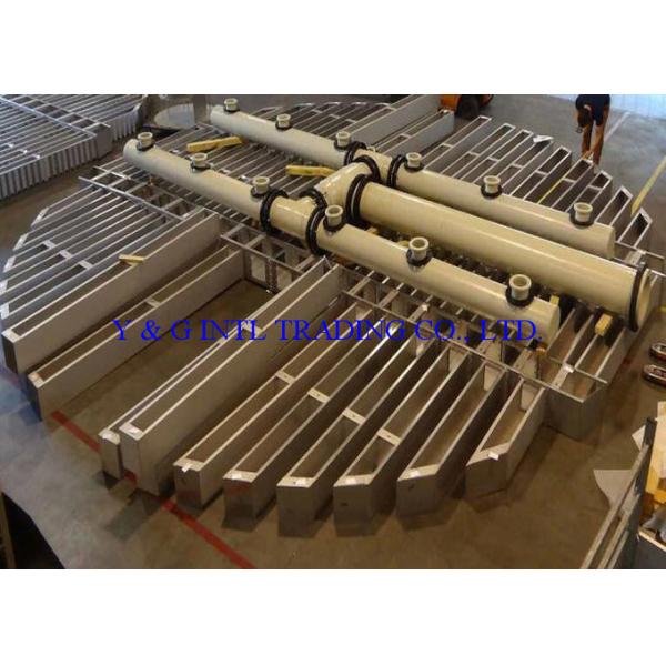 High Resistance To Fouling Weir Type Liquid Distributors , Removable Column Distributor