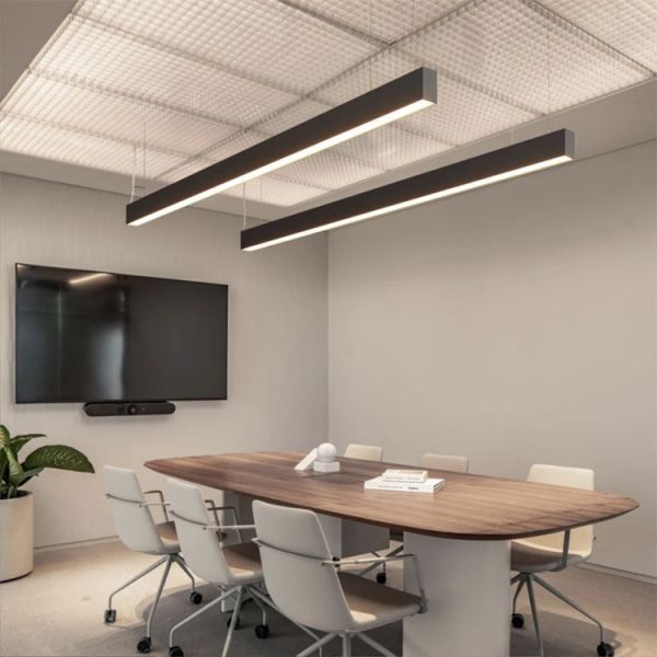 Warm White 30W LED Continuous Linear Hanging Light Billiard For Workshop