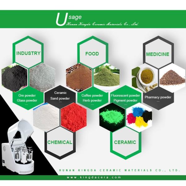 циркониевая керамическая шаровая мельница банка для ретчевой шаровой мельницы: 100 мл циркониевого оксидного шлифовального набора