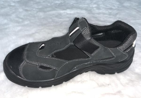 Summer Lightweight Sandal Safety Shoes Grey Low Cut Work Shoes For Industry