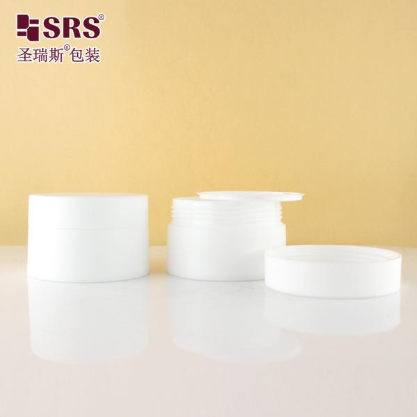 SMPS 5g 10g 15g 30g 50g 100g 120g 150g Finition mate en plastique injectable contenant du pot de crème en PP blanc