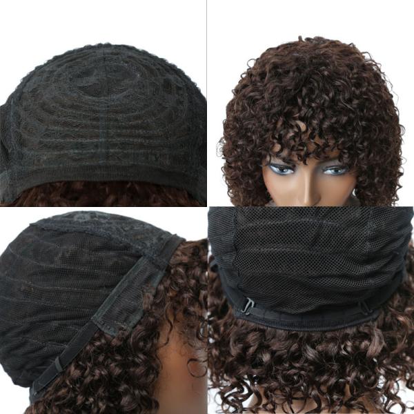 Swiss Lace Base Short Pixie Cut Wigs for Black Women Raw Brazilian Virgin Afro Curly