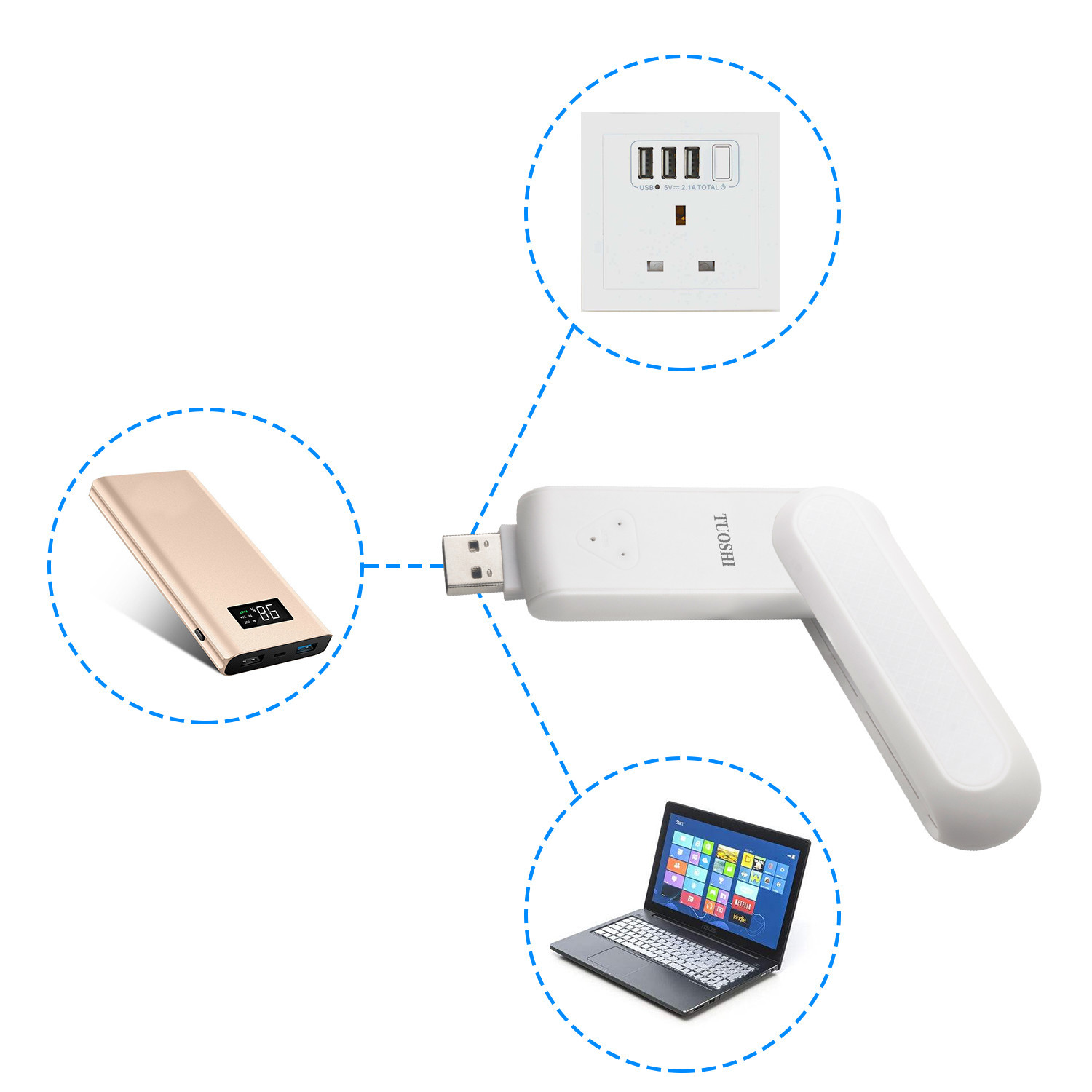 USB 300mbps привел ракету -носитель в действие сигнала сети наполнителя Wifi белую домашнюю