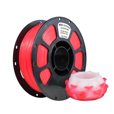 Strong Resilience Temperature Color Change Red To White 3D Printing Filament  PLA +1.75mm