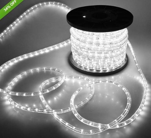 preço mais baixo decoração de exterior rodada 2 fio LED luzes de corda