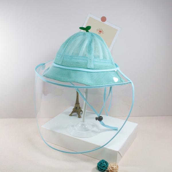 Anti Epidemic 0.3mm Plastic Face Shield Detachable Kids Adult Protective Fisherman Hat