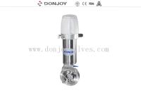 Única válvula de borboleta pneumática ativa de Hygenic SS316L DN25