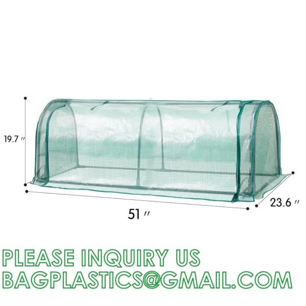 Heavy-Duty Poly Balcony Large Walk In Tunnel Plastic Greenhouse Tent For Winter Indoor Garden Winter PVC Mini
