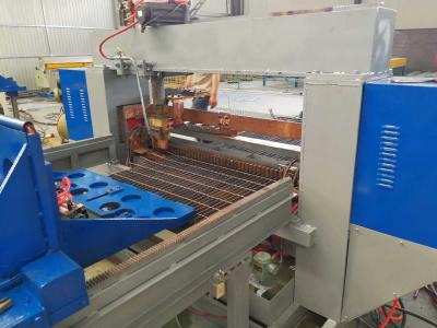 PLC Control Steel Grating Welding Machine / Production Line For Width 1200mm