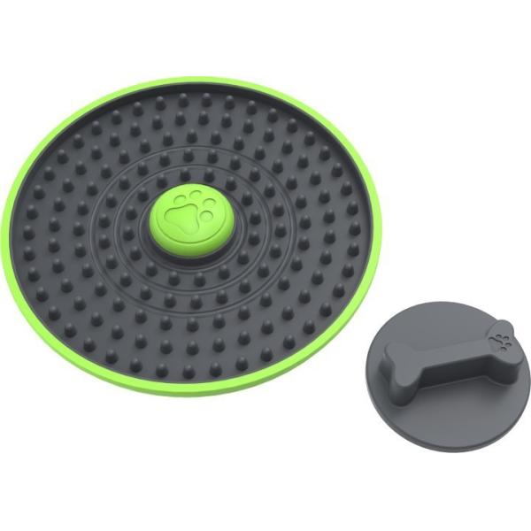 Pet Slow Food Bowl Dog Lick Pad Puzzle Leaky Ball Toy