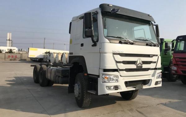 HOWO 6X4  Cargo truck chassis SINOTRUK brand   371HP white color
