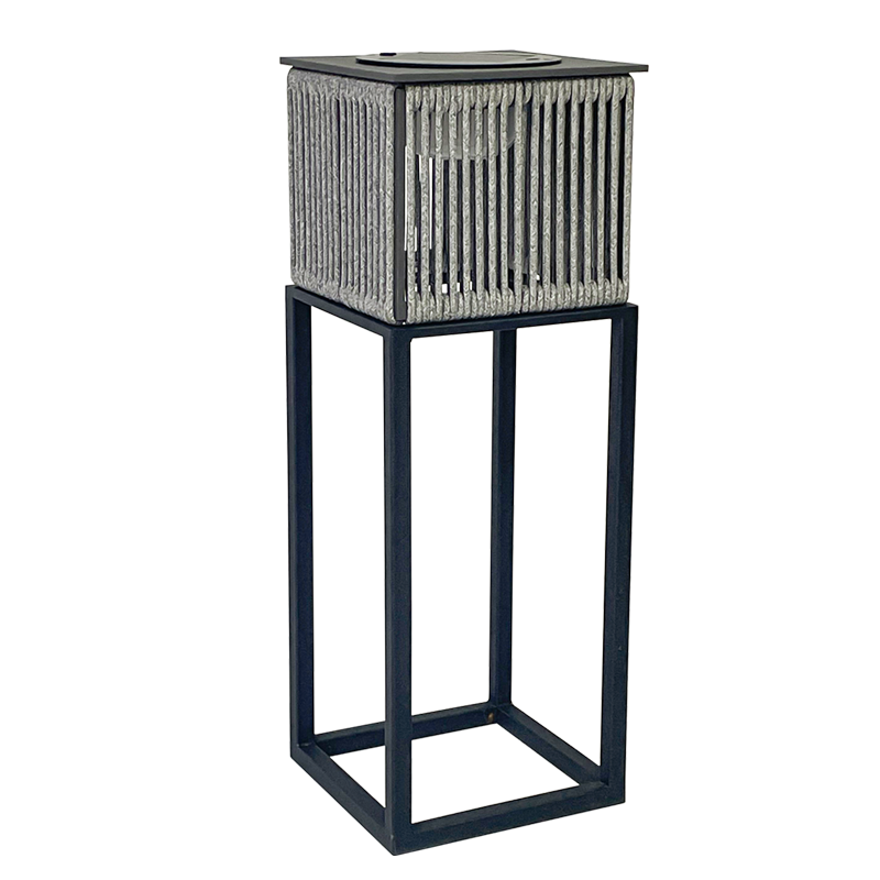 Elevated Solar Garden Floor Lamp for Patio Borders and Entrance Zones