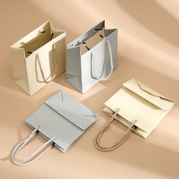 Paper Shopping Bags Premium Gift Packaging Handbag For Jewelry Box 
